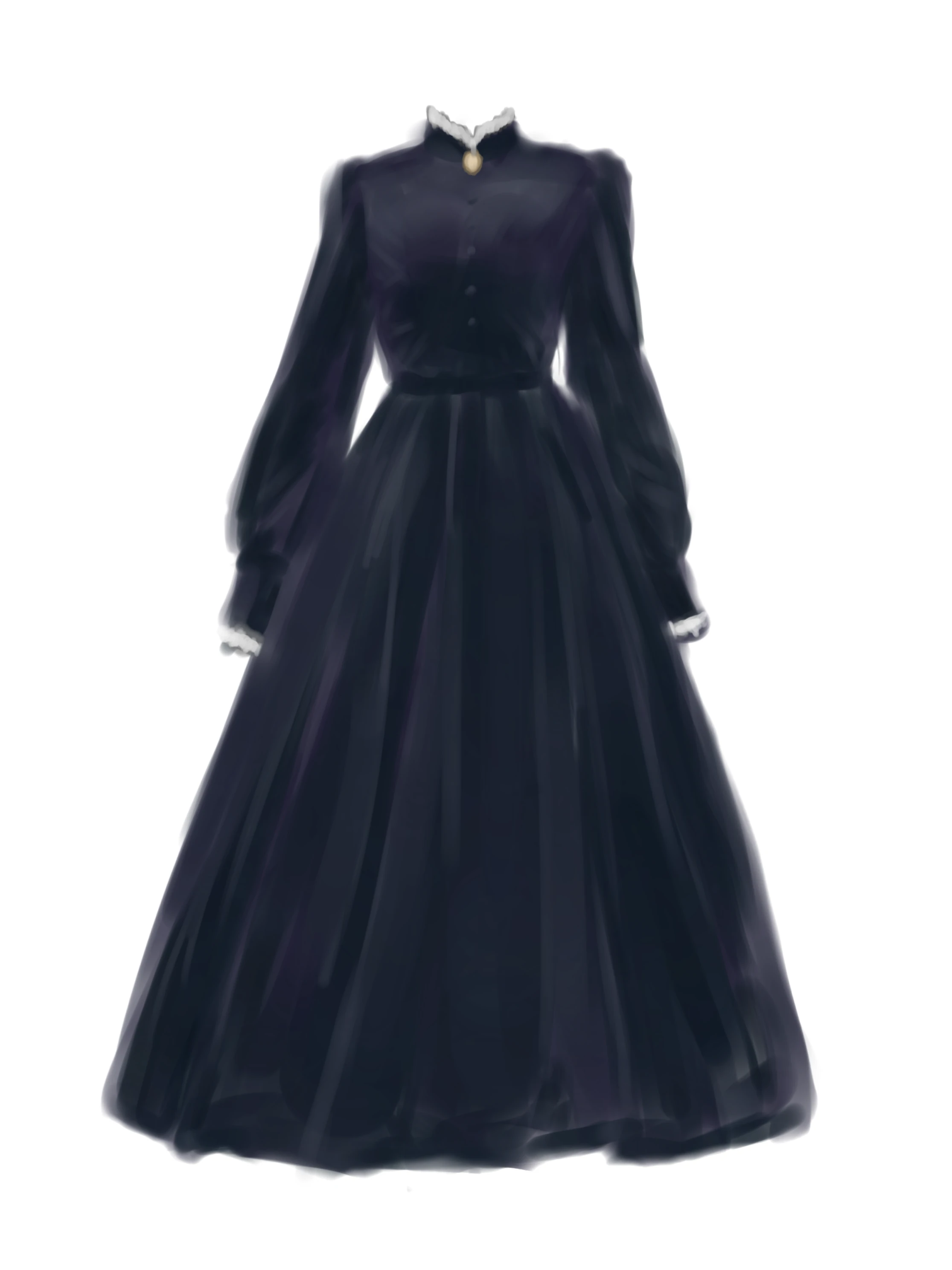 黒いドレスの模写